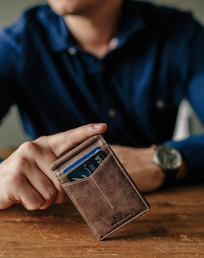 SERMAN BRANDS RFID Blocking Wallet Slim Bifold - Image 2