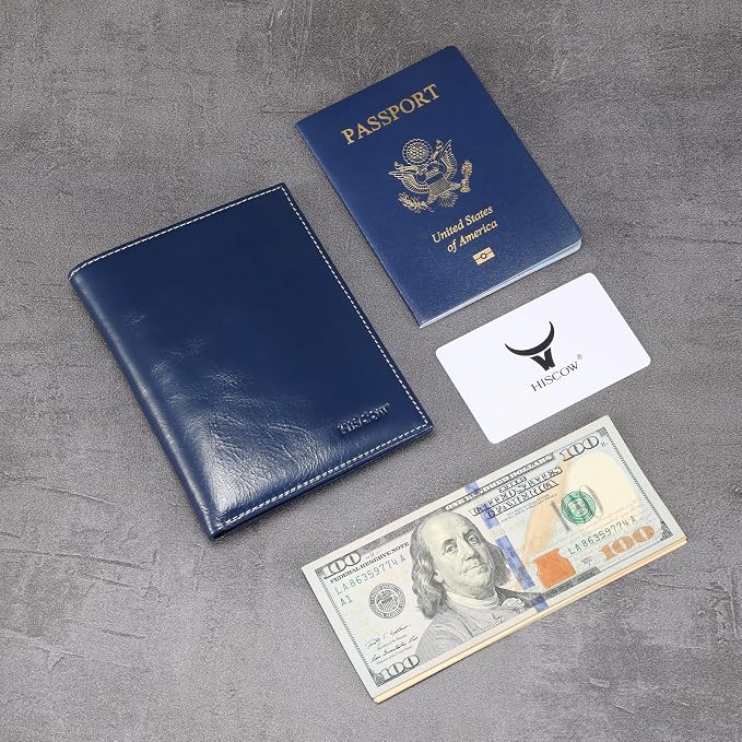 HISCOW Italian Leather Passport Holder - Image 6