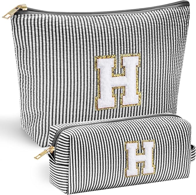 YOOLIFE Initial Monogram Cute Makeup Bags by YOOLIFE