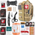 Survival First Aid Kit with Israeli Bandage, Chest Seal, Tactical Military by THRIAID