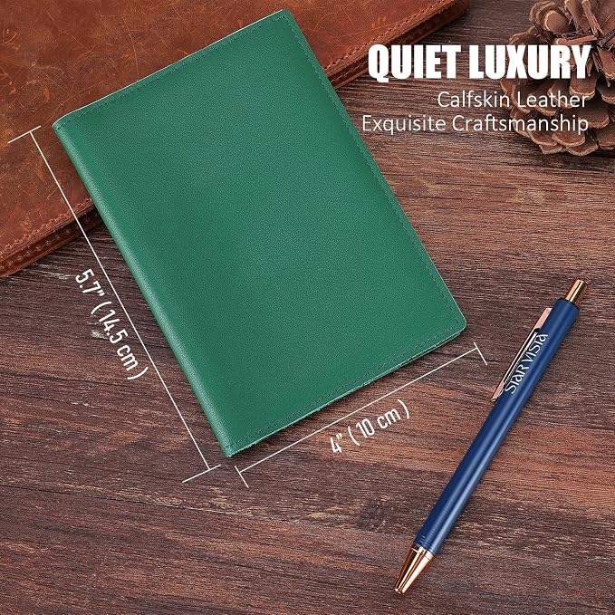 STAR VISTA Albatross Leather Travel Passport Holder, Minimalist Design - Image 2