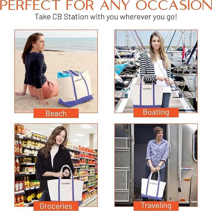 CB STATION Medium Classic Canvas Tote Bag - Image 7