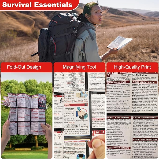Tiny Pocket First Aid Guide EDC Emergency First Aid Kit - Image 4