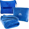 BlueHills Premium Soft Travel Blanket Pillow Airplane Blanket Packed in Soft by BlueHills