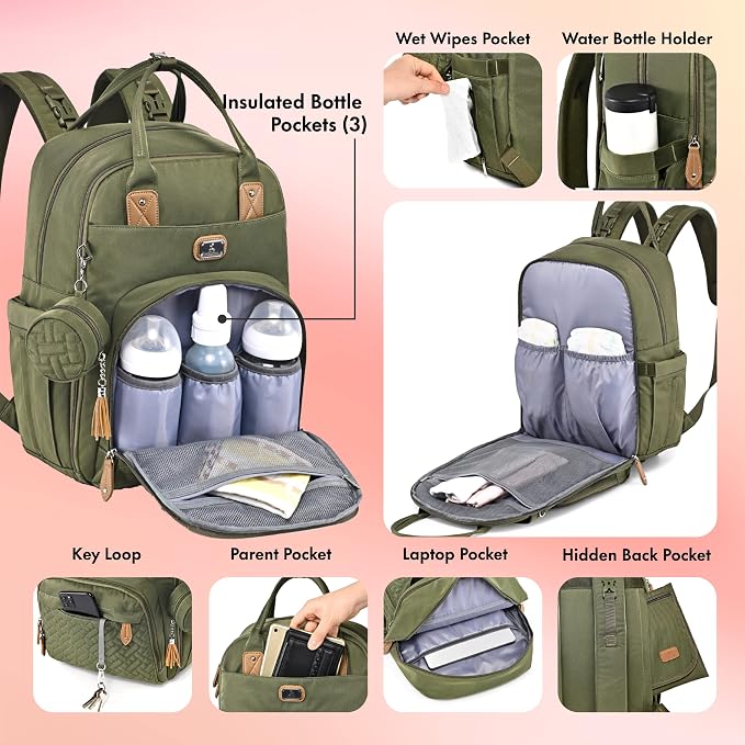 Dikaslon Diaper Bag Backpack - Image 4