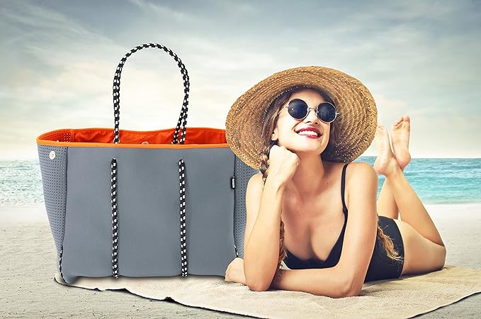 QOGiR Neoprene Multipurpose Beach Bag Tote - Image 2