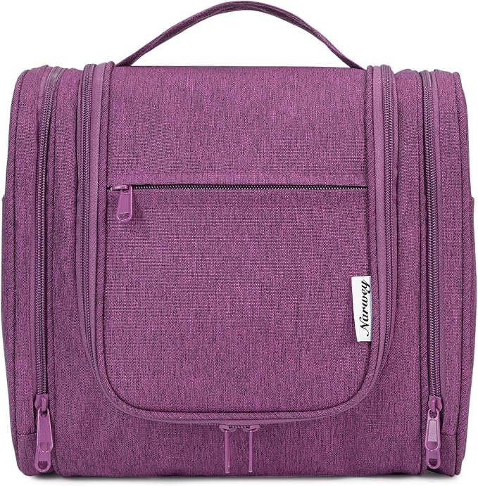 Narwey Hanging Toiletry Bag for Women Travel Makeup Bag Organizer Toiletries - Image 2