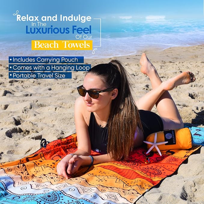 ECCOSOPHY Microfiber Beach Towel - Image 5
