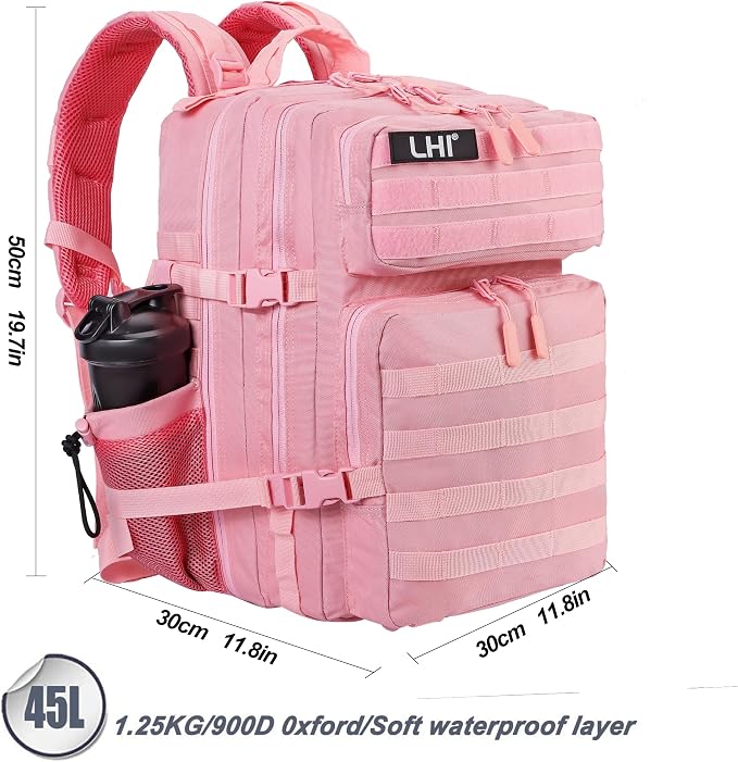 LHI Military Tactical Backpack for Men and Women 45L Army 3 Days Assault Pack - Image 3