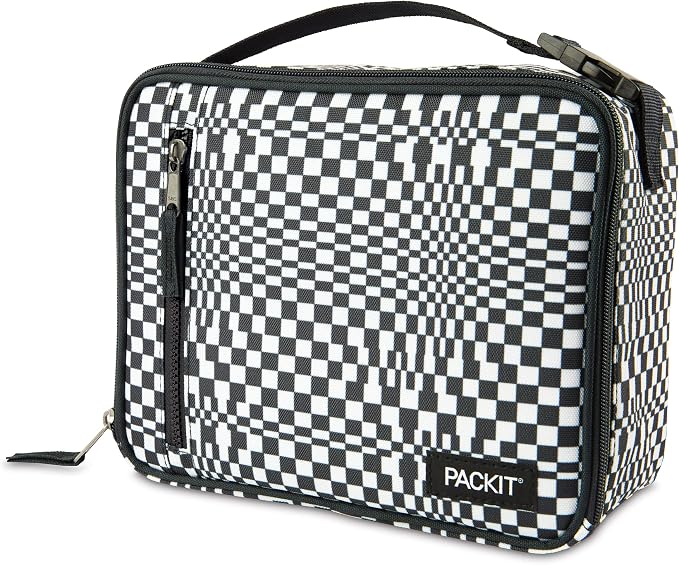 PackIt Freezable Classic Lunch Box, Checked Out, Built by PackIt