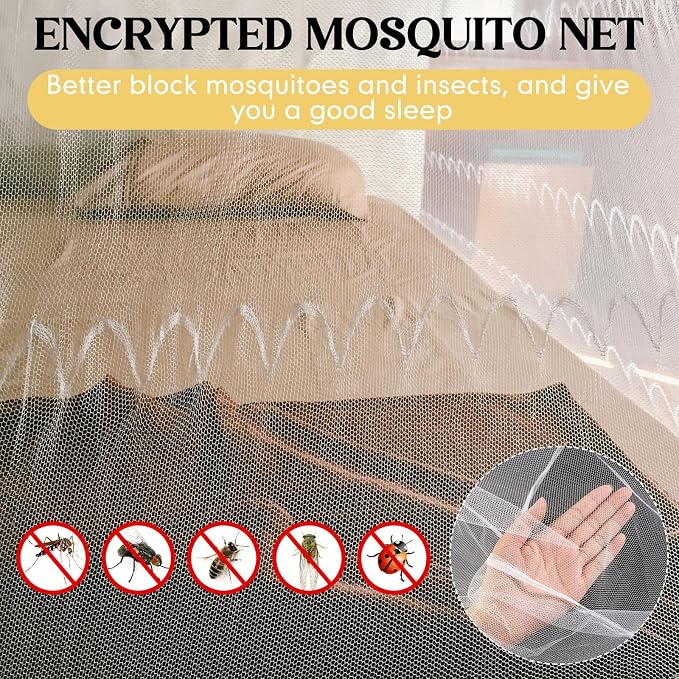 4 Corners Mosquito Net for Mosquiteros para Camas Bed Canopies Netting Bed - Image 5
