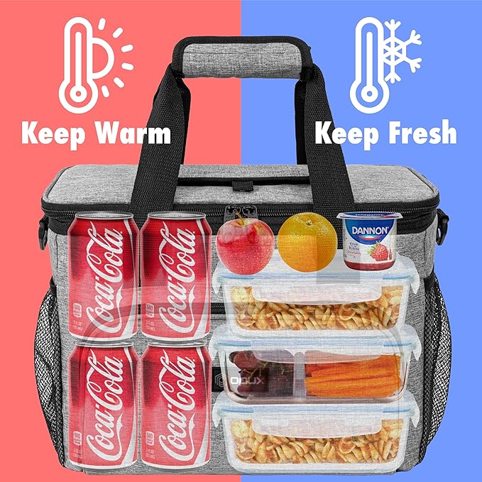 OPUX Soft Cooler Bag, Insulated Collapsible Lunch Cooler Tote - Image 3
