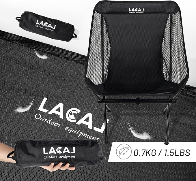 Ultra-Light Folding Camping Chair, All-Aluminum Frame, Surper Breathable Fabric - Image 3