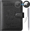 Airtag Passport Holder Cover Wallet RFID Blocking Leather Case Travel by PASCACOO
