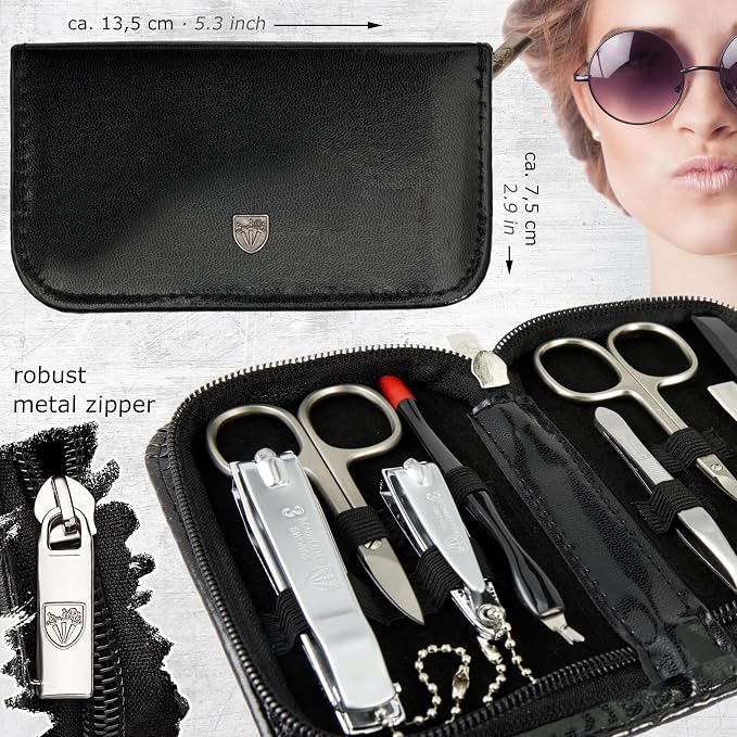 3 Swords Germany – brand quality 8 piece manicure pedicure grooming kit set - Image 5