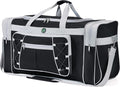 Travel Duffle Bags for Men 26" Black Weekender Over Night Carry On Bag by AULUDA