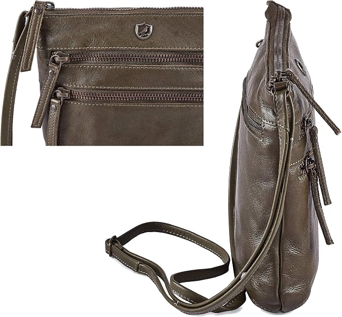 Crossbody Sling Bag for Women Small Real Leather Purse Vintage Travel Crossover - Image 4