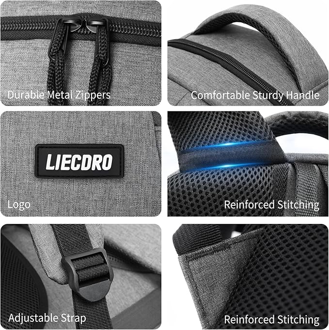 Grey Backpacks for Men, Backpack for School, School Backpack for Boys Teens - Image 3