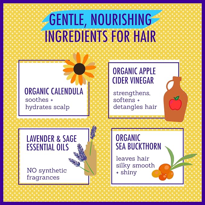 California Baby Calming Hair Conditioner | 100% Plant-Based Kids Conditioner | - Image 7