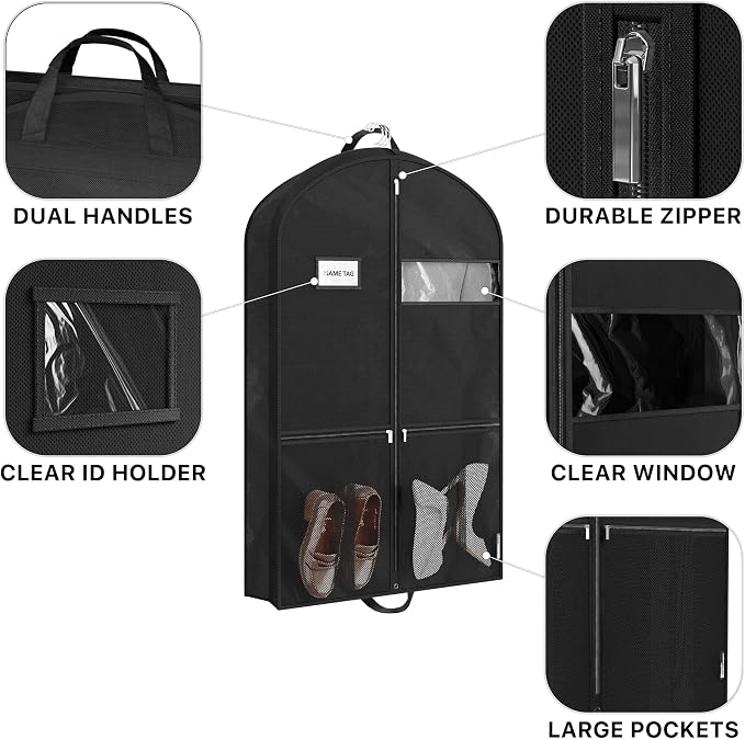 Simple Houseware 43-Inch Travel Garment Bag - Image 4