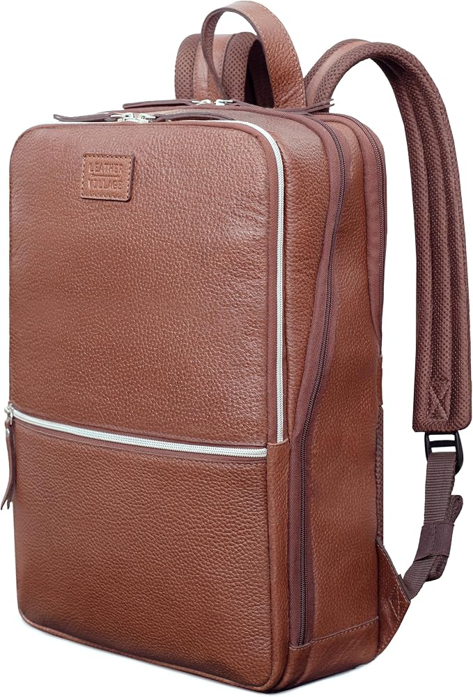 LEATHER VILLAGE Leather Laptop Backpack by LeatherVillage