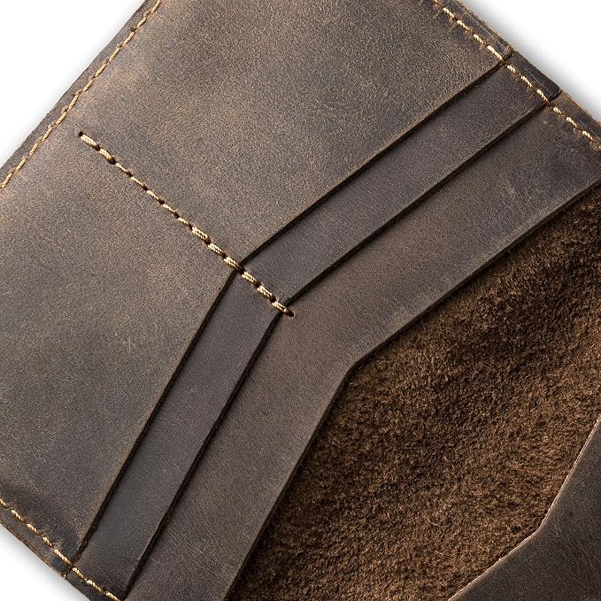 PEGAI Standard Full Grain Crazy Horse Leather Passport Holder | Custom Travel - Image 6