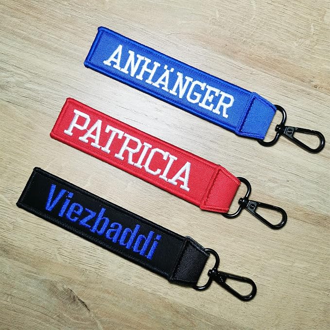 Custom Luggage Tags, Custom Personalized Luggage tag Name, Embroidery Key Ring - Image 5