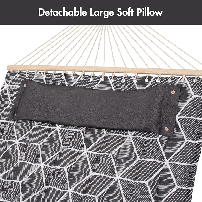 ANOW Double Hammock with Stand Included, 2 Person Hammock with Stand - Image 7