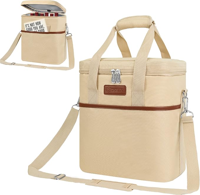 Opux 6 Bottle Carrier Tote | Insulated Padded Cooler Bag - Image 8