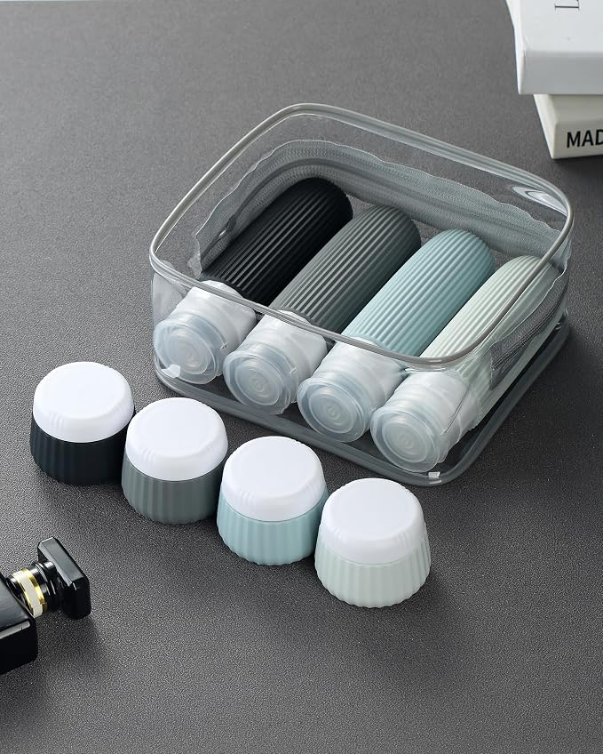 Travel Bottles - 8 Pack, TSA Approved Travel Size Toiletries, Leak Proof - Image 6