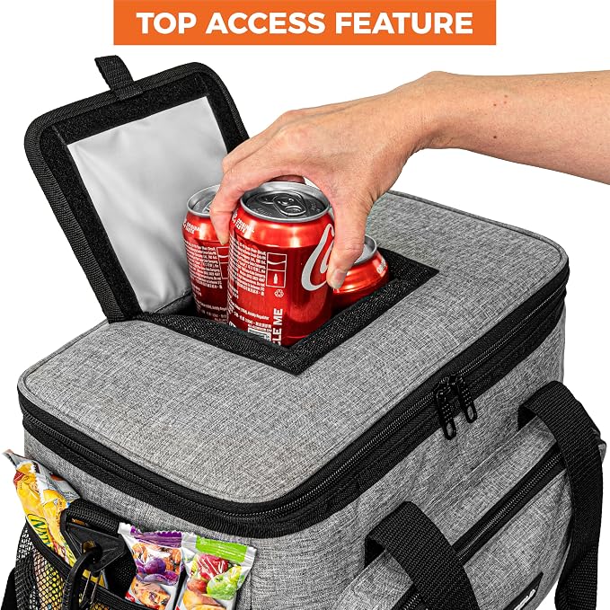 OPUX Soft Cooler Bag, Insulated Collapsible Lunch Cooler Tote - Image 4