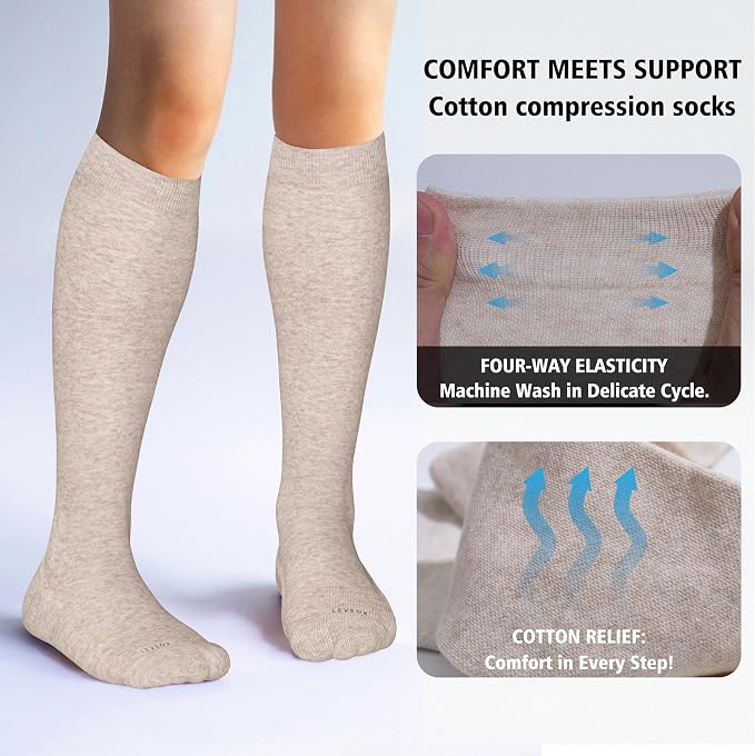 LEVSOX Thick Cotton Compression Socks - Image 3