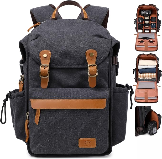 Padwa Lifestyle Black Camera Backpack by PadwaLifestyleCameraStrap
