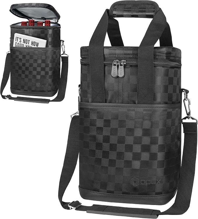 Opux 4 Bottle Insulated Wine Cooler Bag - Image 8