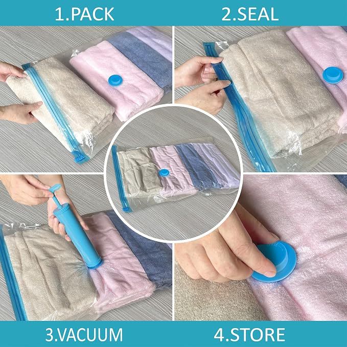 Vacuum Storage Bags, 10 Jumbo Space Saver Bags - Image 7