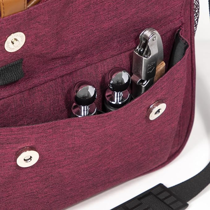Insulated Red Wine Edition Carrier | 2-3 Bottle Travel Bag - Image 5
