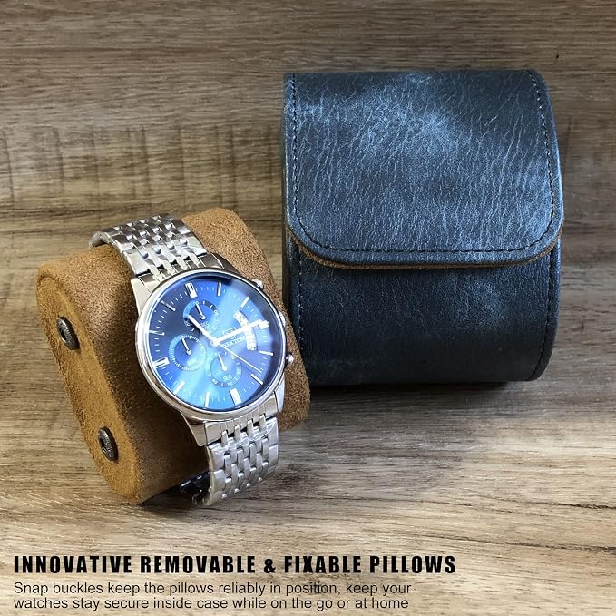 Longjet Watch Roll Travel Case for Men Portable Watches Organizer Box - Image 6