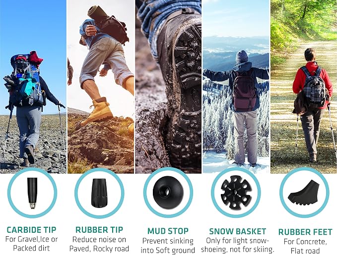 Trekology Trek-Z Collapsible Hiking & Trekking Poles - Image 6