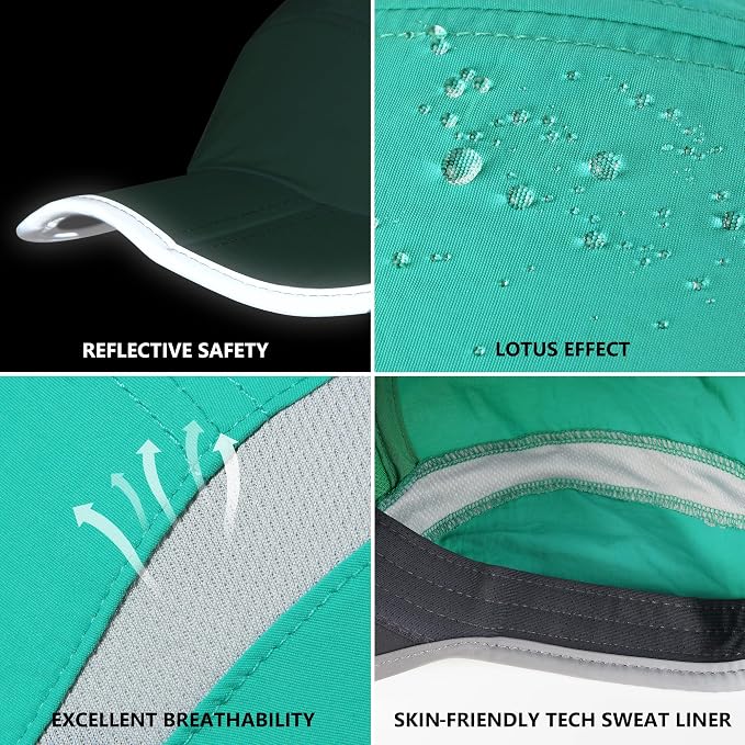 GADIEMKENSD Reflective Folding Outdoor Hat Unstructured Design UPF 50+ Sun - Image 6