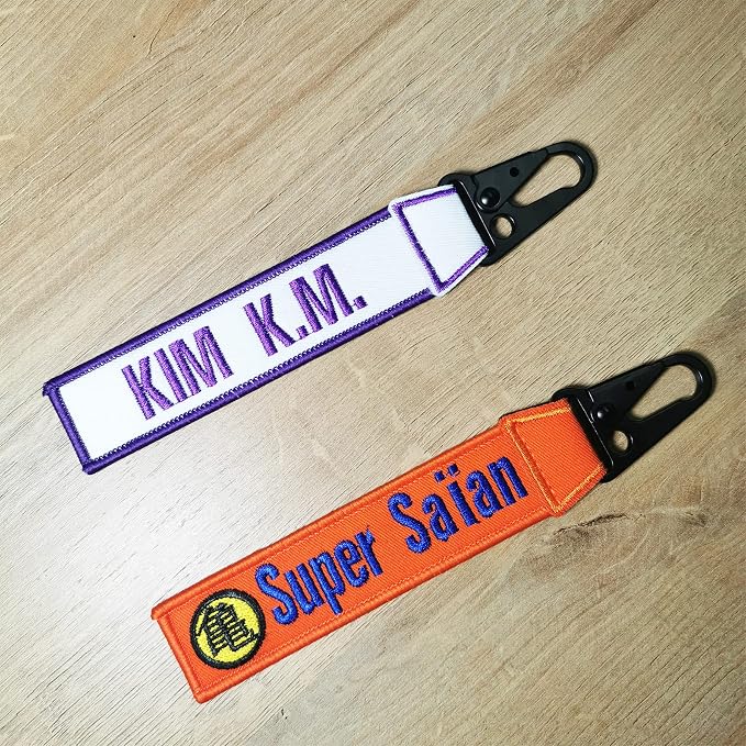 Custom Luggage Tags, Custom Personalized Luggage tag Name, Embroidery Key Ring - Image 4