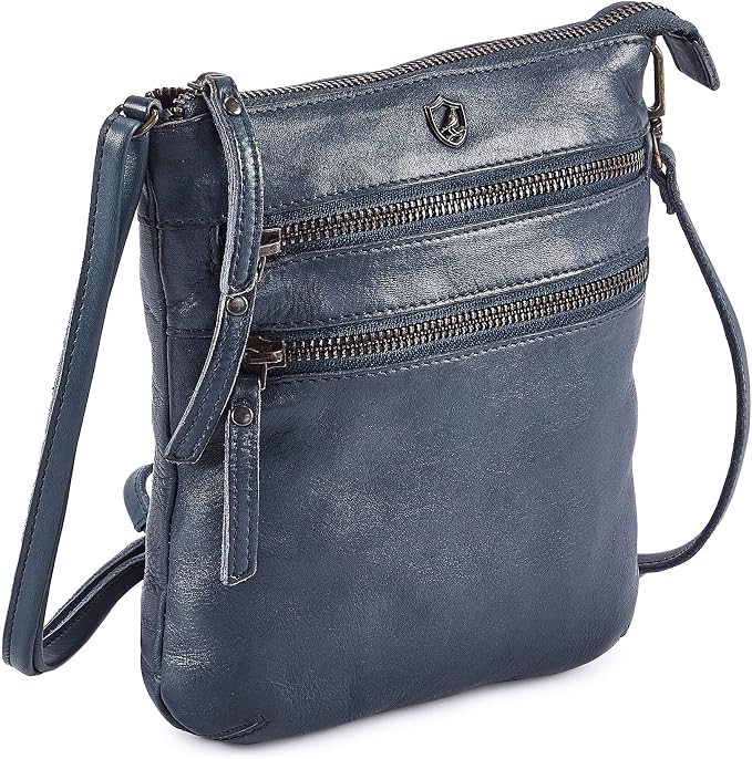 Crossbody Sling Bag for Women Small Real Leather Purse Vintage Travel Crossover by Cochoa