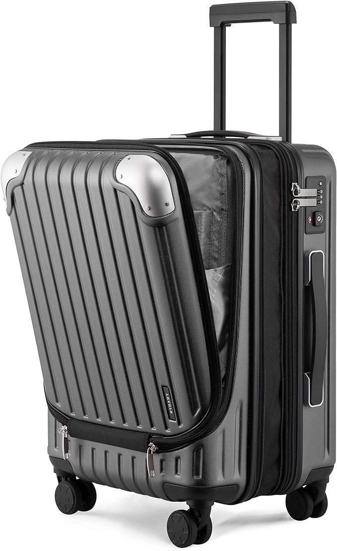 LEVEL8 Grace Carry on Luggage, 20 Inch Expandable Hard Shell Suitcases by LEVEL8