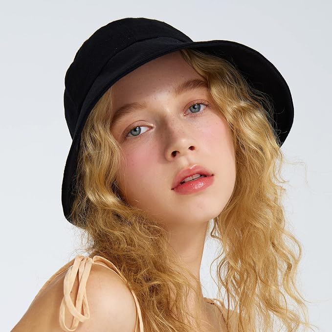 Linen Victorian Bonnet Hat Sun Cap, Foldable Summer Visor | New Katy - Image 9