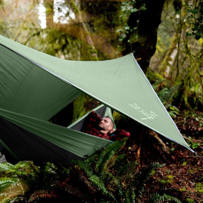 Wise Owl Outfitters Hammock Rain Fly – Waterproof Camping Tarp Cover - Image 4