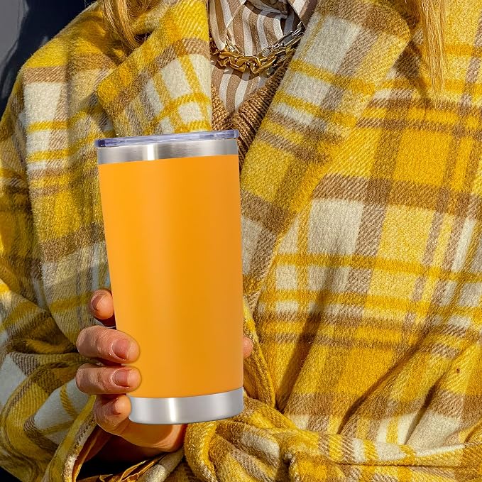 20 oz Tumbler with lid Double Wall Vacuum Insulated Tumblers Stainless Steel - Image 7