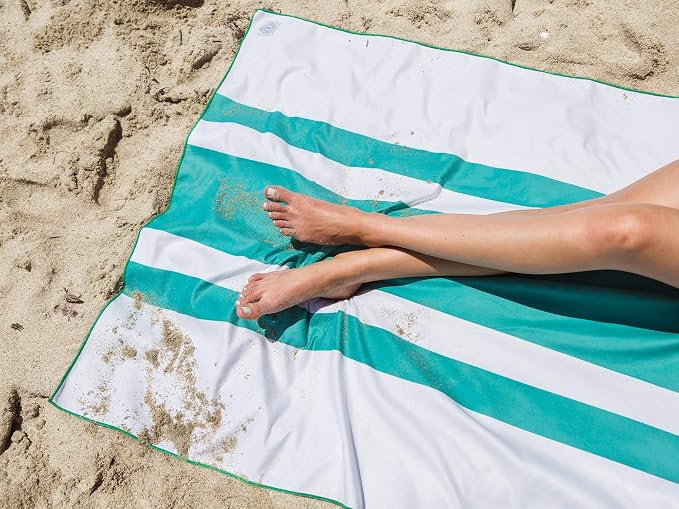 Emerald Microfiber Beach Towel by Laguna Beach Textile Co - Image 4