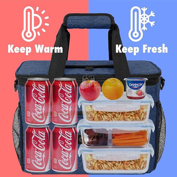 OPUX Soft Cooler Bag, Insulated Collapsible Lunch Cooler Tote - Image 3