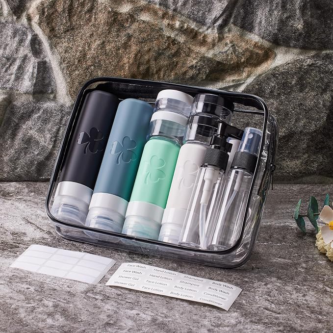 INSFIT Travel Bottles for Toiletries 23pack, TSA Approved Travel Size Toiletries - Image 7