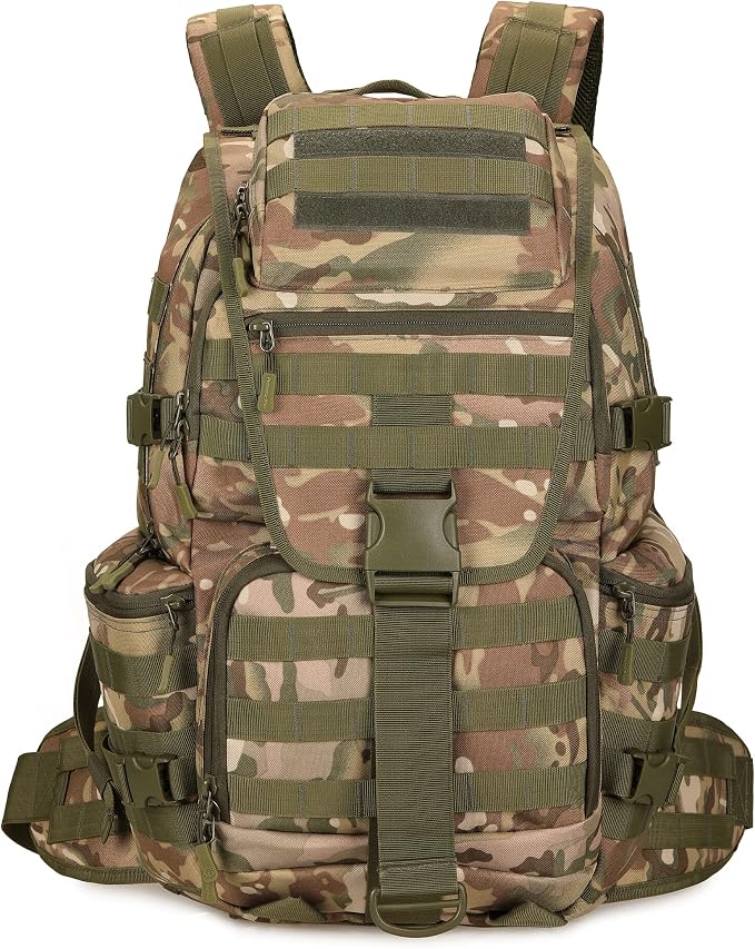 50L Military Tactical Backpack Hiking Waterproof Backpack Large Military Pack 3 by KXBUNQD