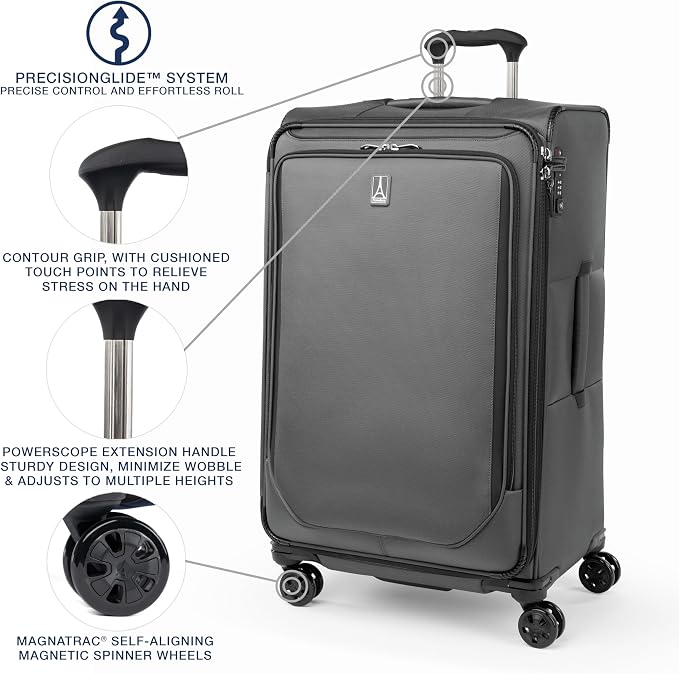Travelpro Crew Classic Lightweight Softside Expandable Checked Luggage - Image 3